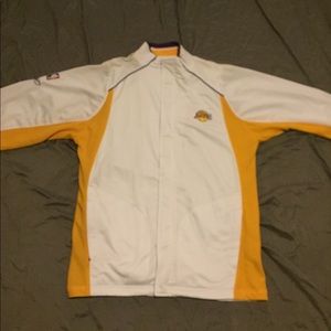 White Rebook Lakers jacket